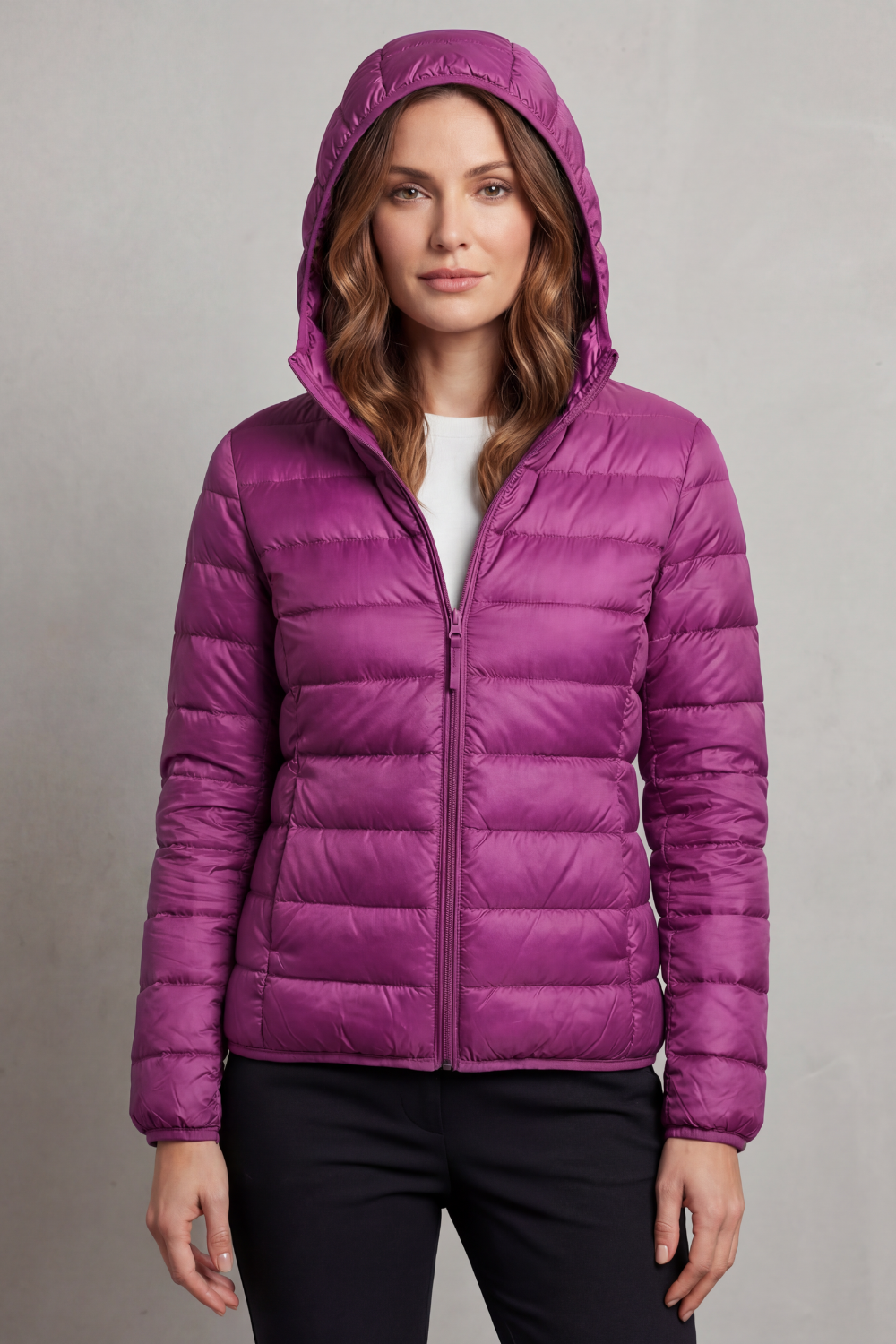 Nora | Cozy Packable Hooded Puffer Jacket