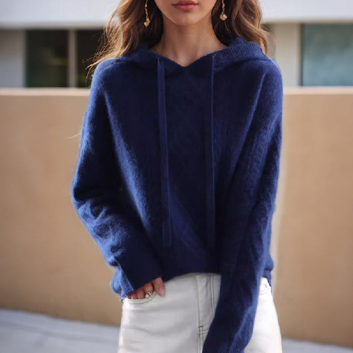 Amabel | Cosy Cable-Knit Womens Hoodie Relaxed Fit