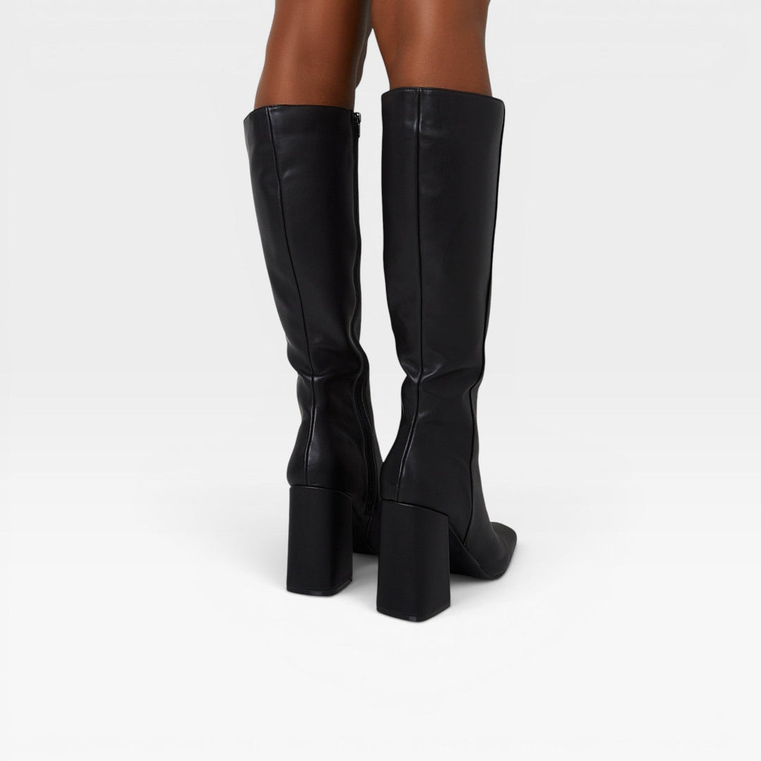 Yolanda | Chic Knee High Block Heel Boots
