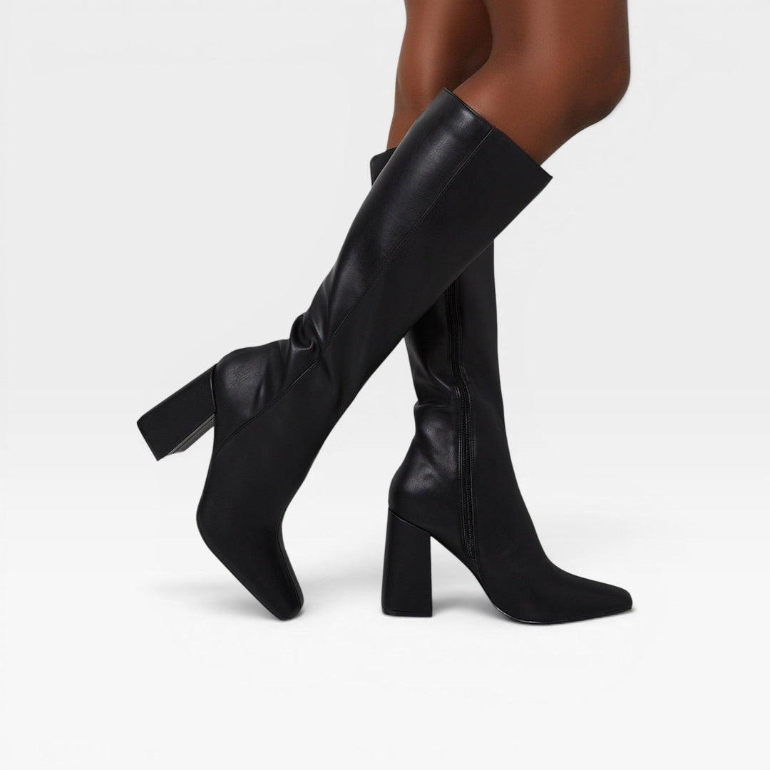 Yolanda | Chic Knee High Block Heel Boots