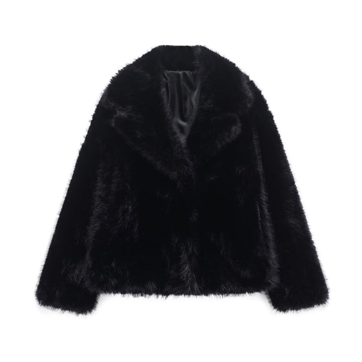 Clementina | Luxe Cropped Faux Fur Jacket For Women