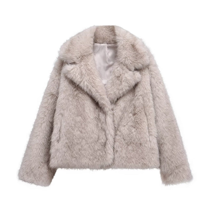 Clementina | Luxe Cropped Faux Fur Jacket For Women