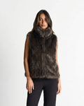 Kerensa | Plush Faux Fur Gilet High-Neck For Women