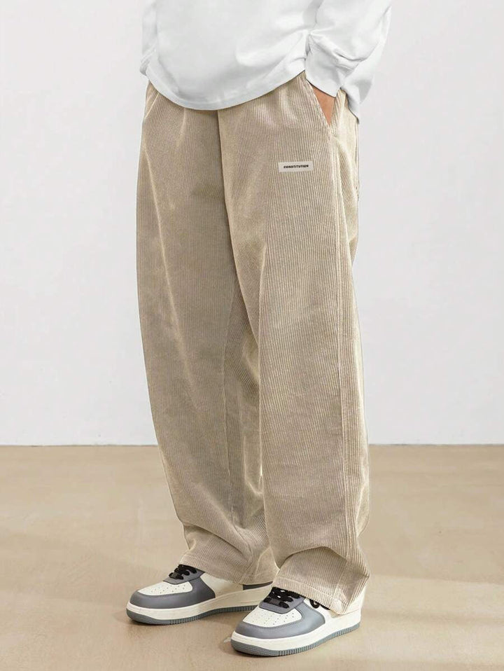 Tobiah | Easygoing Casual Trousers Men Corduroy Wide-Leg