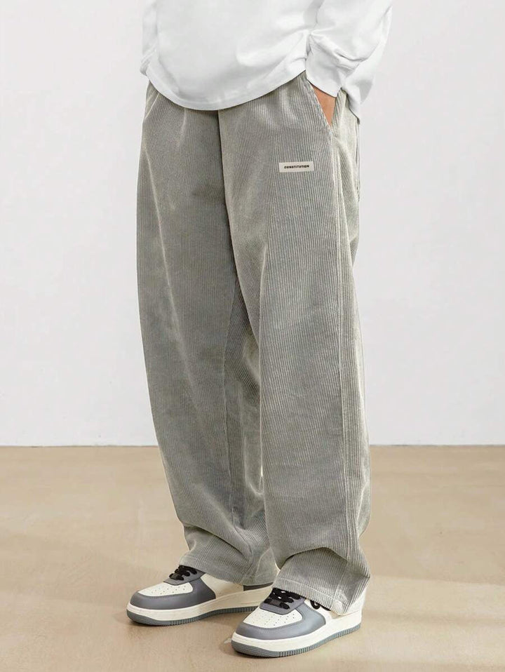 Tobiah | Easygoing Casual Trousers Men Corduroy Wide-Leg