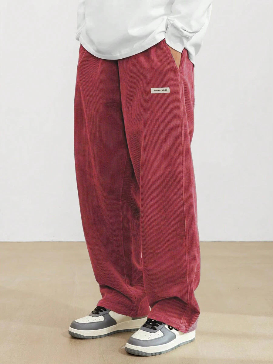 Tobiah | Easygoing Casual Trousers Men Corduroy Wide-Leg