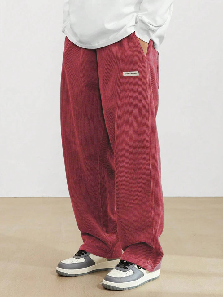 Tobiah | Easygoing Casual Trousers Men Corduroy Wide-Leg