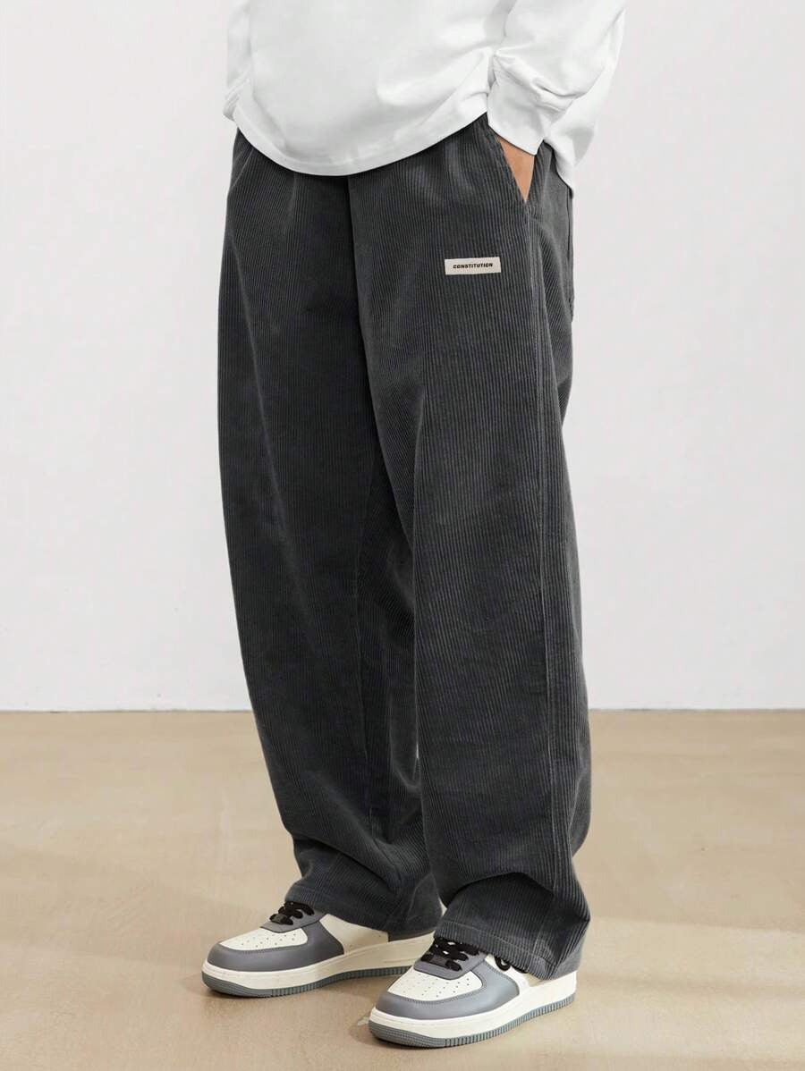 Tobiah | Easygoing Casual Trousers Men Corduroy Wide-Leg