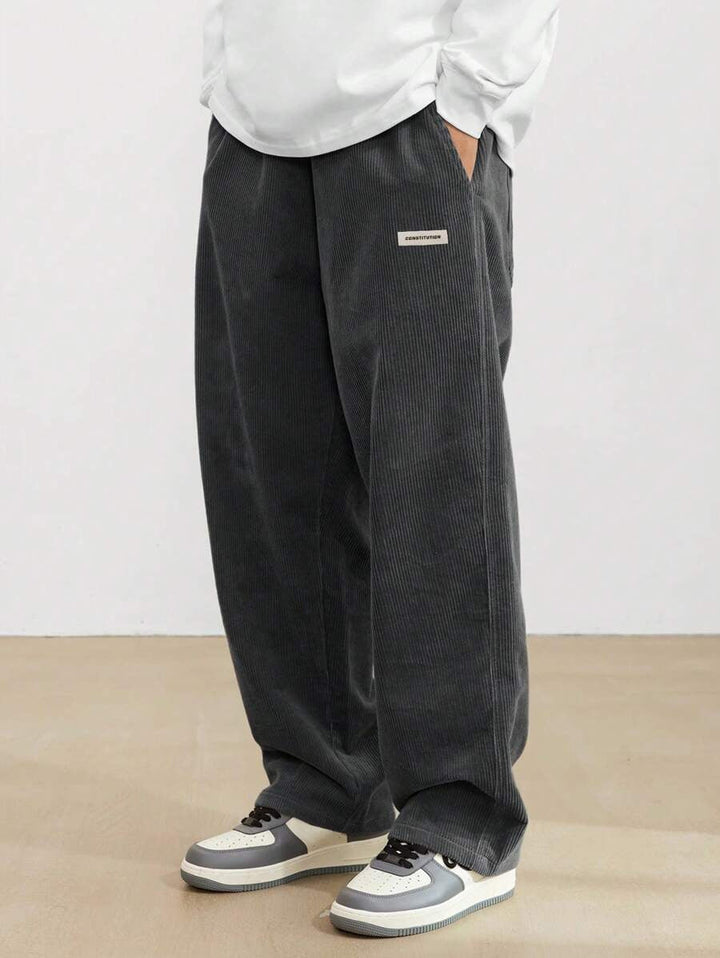 Tobiah | Easygoing Casual Trousers Men Corduroy Wide-Leg