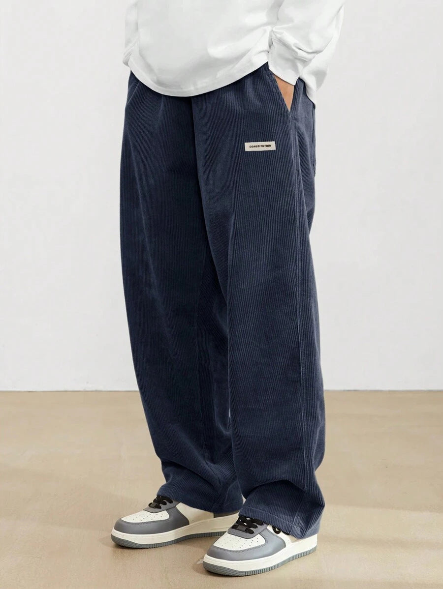 Tobiah | Easygoing Casual Trousers Men Corduroy Wide-Leg
