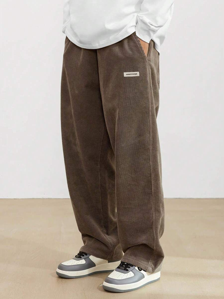 Tobiah | Easygoing Casual Trousers Men Corduroy Wide-Leg