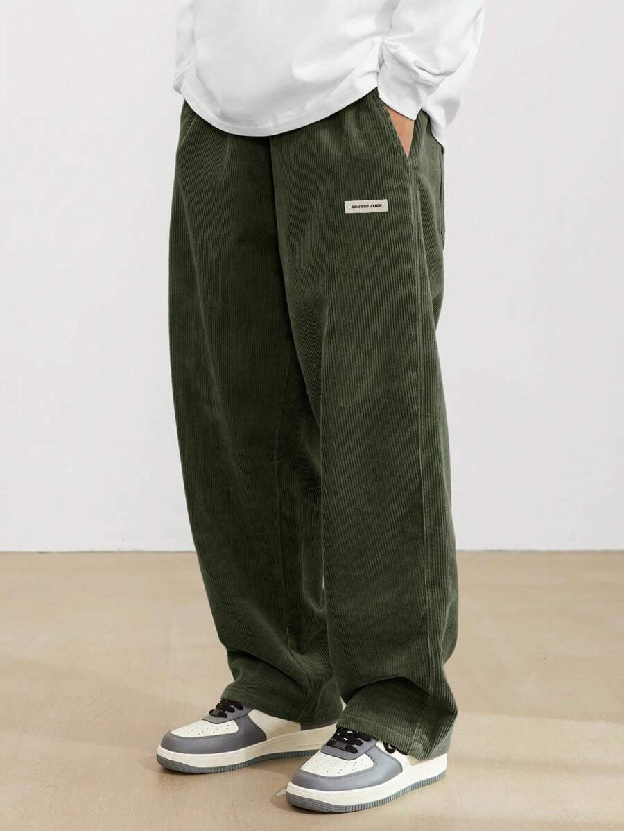 Tobiah | Easygoing Casual Trousers Men Corduroy Wide-Leg