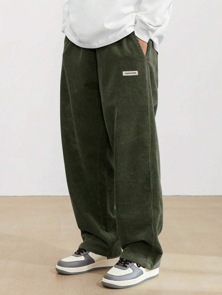 Tobiah | Easygoing Casual Trousers Men Corduroy Wide-Leg