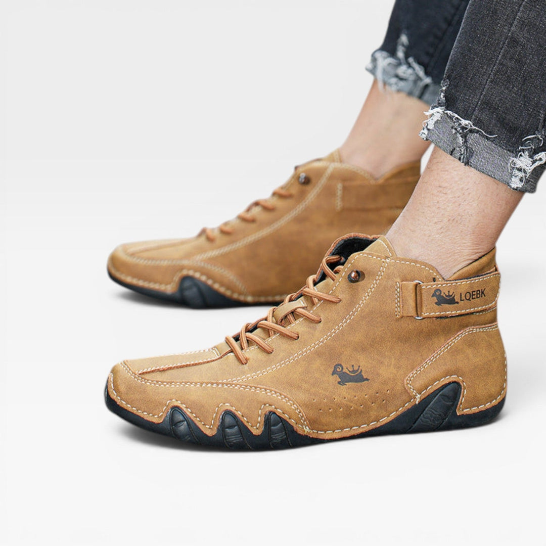 Darby | Bold Suede Mid-Top Lace-Up Trainers