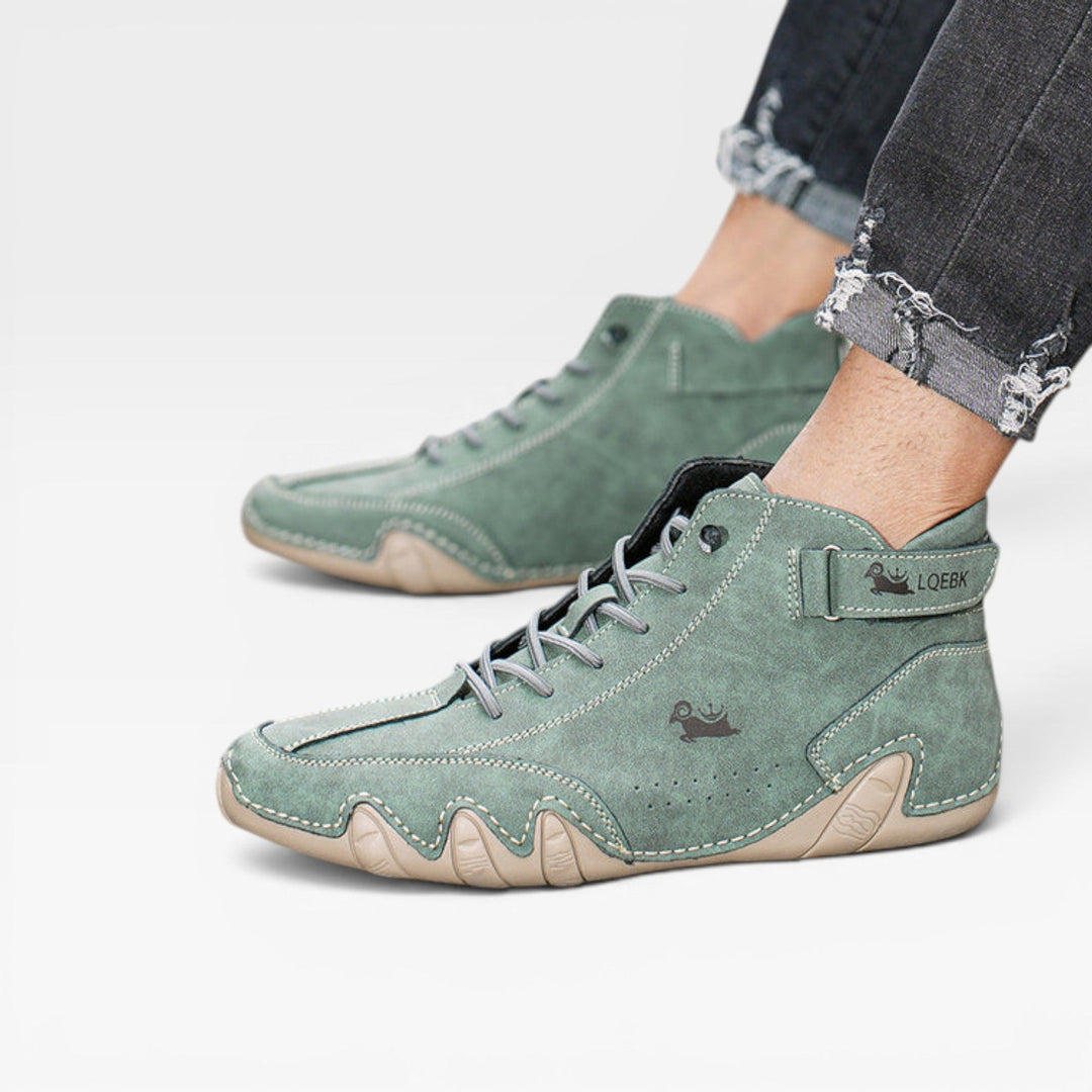 Darby | Bold Suede Mid-Top Lace-Up Trainers