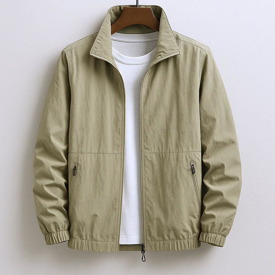 Hollis | Classic Stand-Collar Bomber Jacket for Men