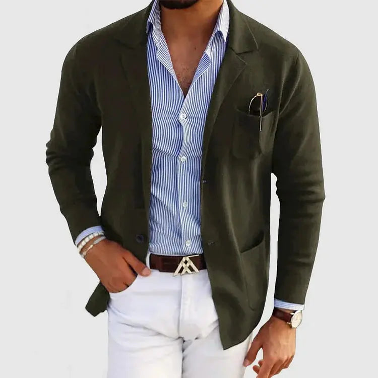Sterling | Relaxed Knit Blazer for Men's Smart Casual Wear
