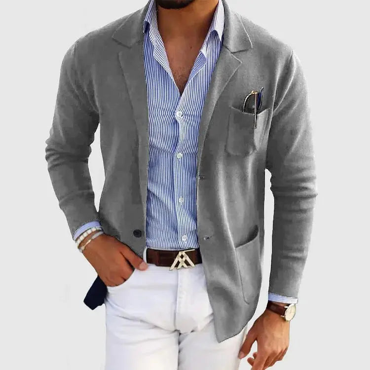 Sterling | Relaxed Knit Blazer for Men's Smart Casual Wear
