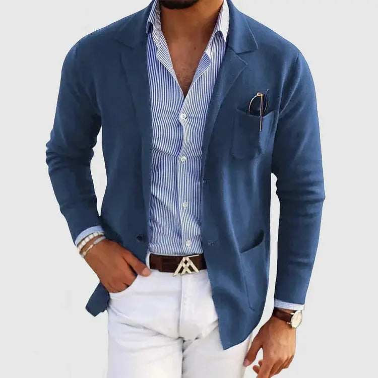 Sterling | Relaxed Knit Blazer for Men's Smart Casual Wear