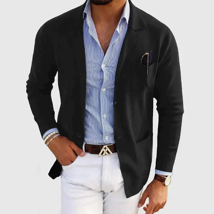 Sterling | Relaxed Knit Blazer for Men's Smart Casual Wear