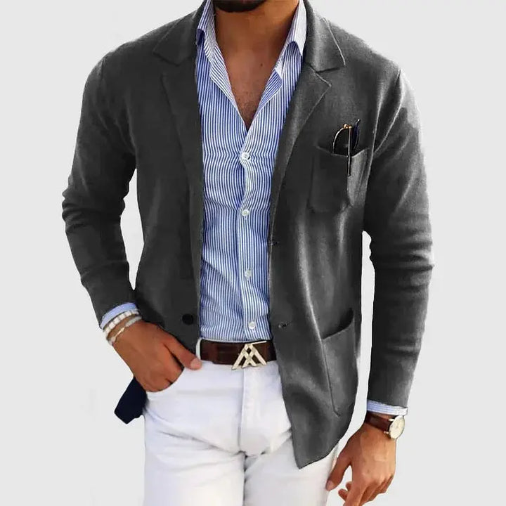 Sterling | Relaxed Knit Blazer for Men's Smart Casual Wear