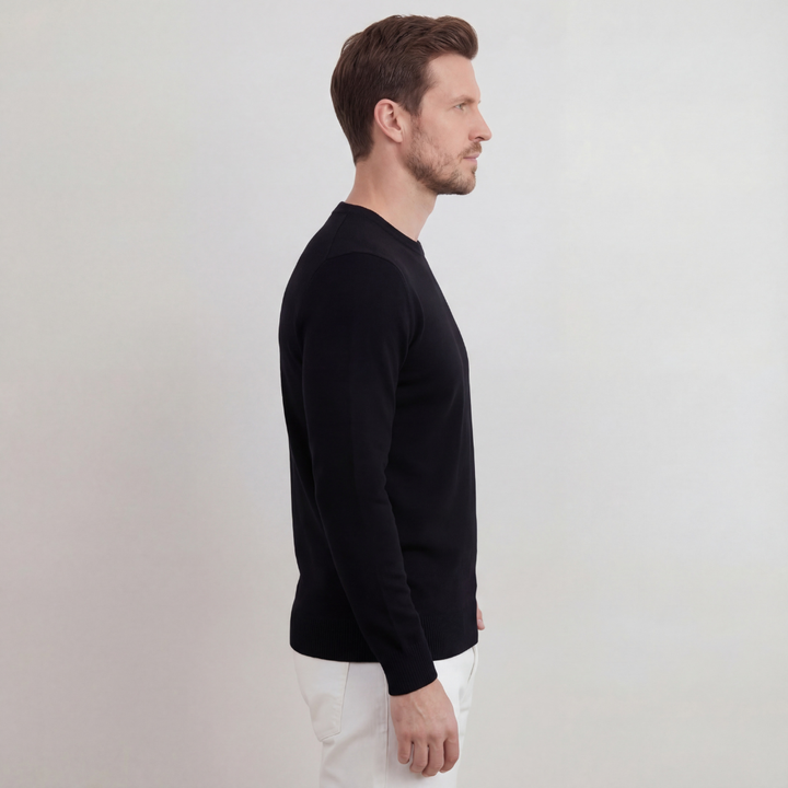 Faulkner | Effortless Knitted Crew Neck Jumper for Men