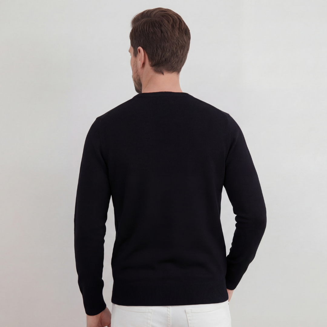 Faulkner | Effortless Knitted Crew Neck Jumper for Men