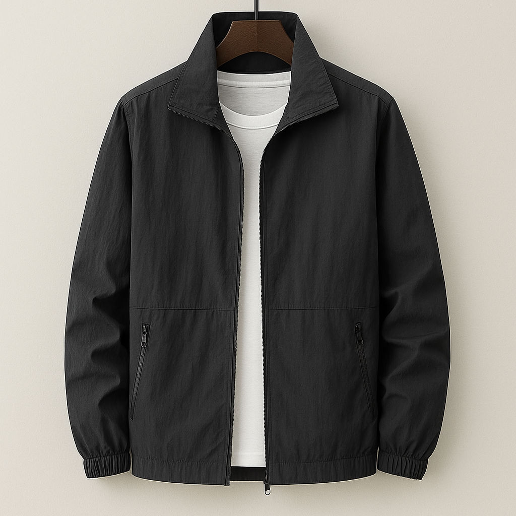 Hollis | Classic Stand-Collar Bomber Jacket for Men