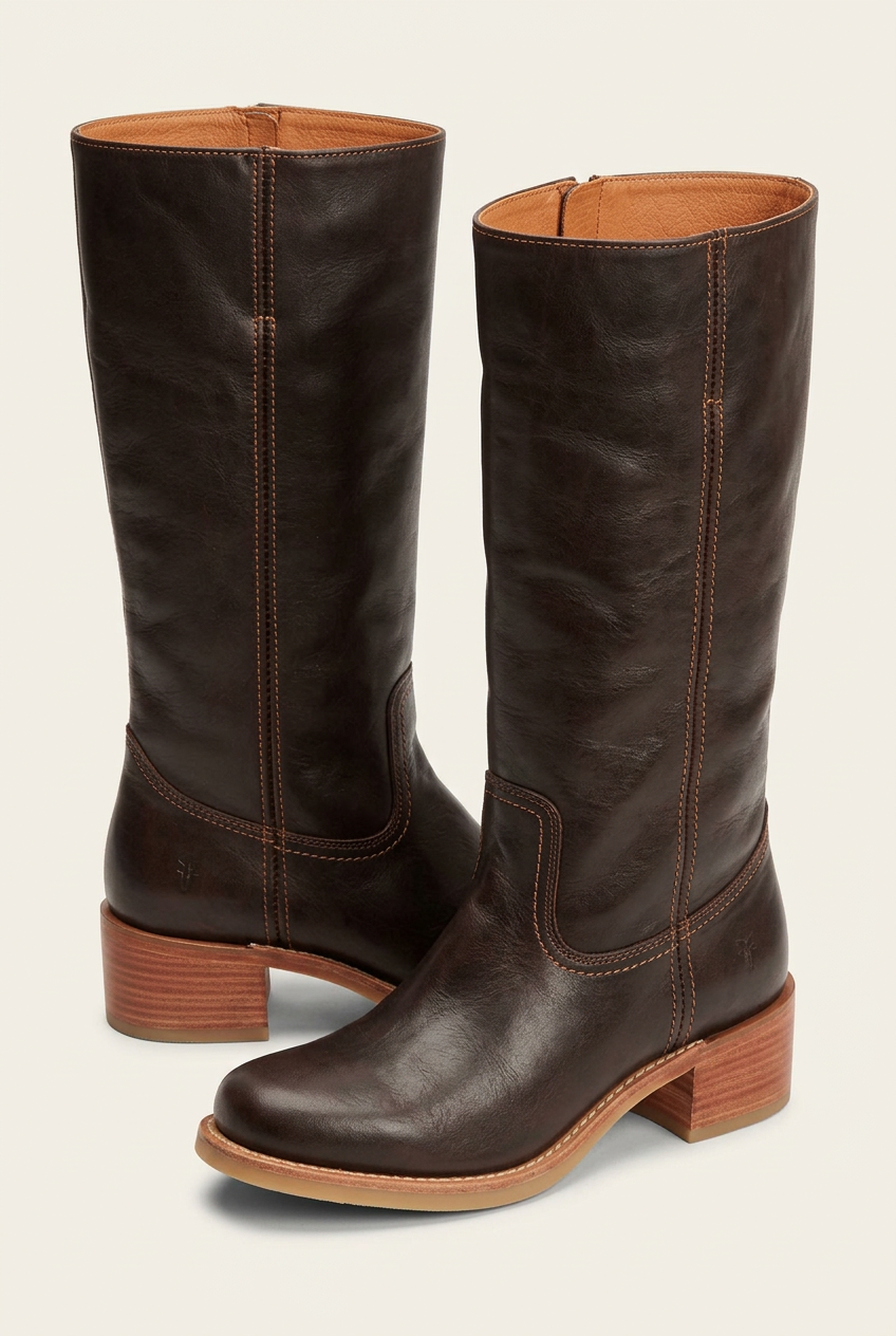Elowen | Classic Knee-High Block Heel Boots