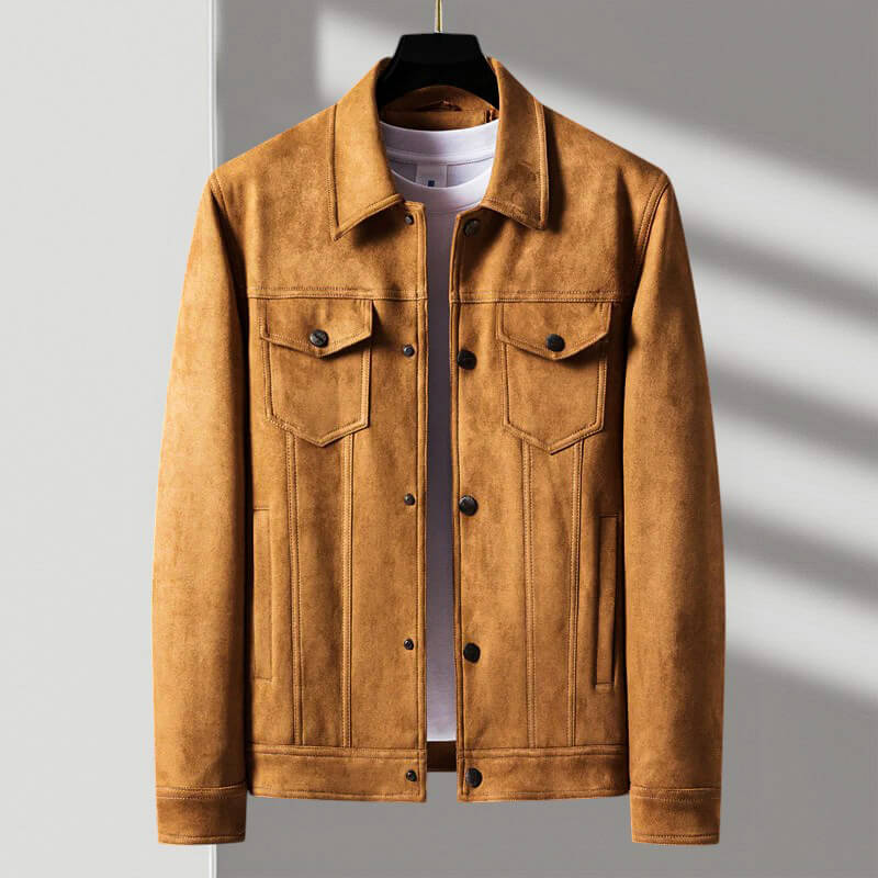 Alwyn | Rugged Suede Trucker Jacket