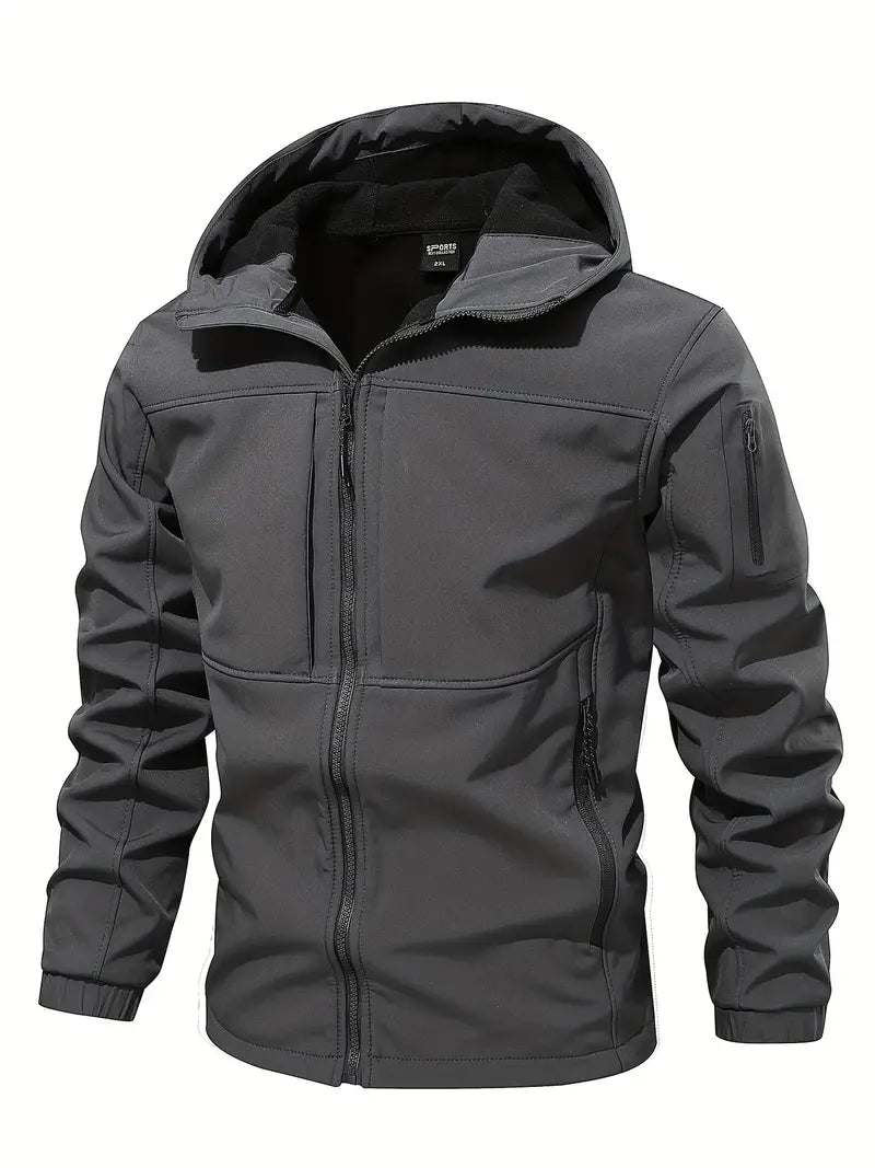 Ewan | Rugged Fleece Outdoor Softshell Jacket for Men