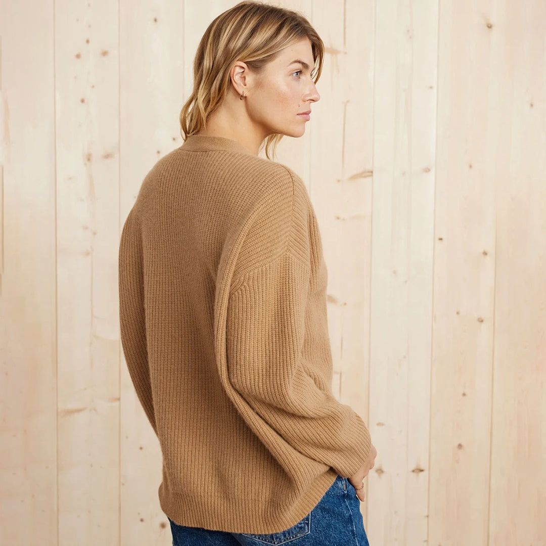 Beryl | Cozy Oversized Ribbed Knit Cardigan