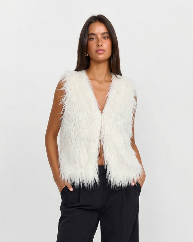 Oriana | Cozy Faux Fur Gilet For Women