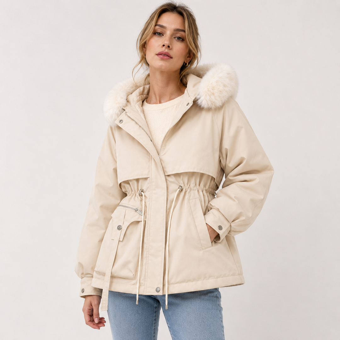 Georgina | Cozy Faux Fur Hood Parka Coat For Women