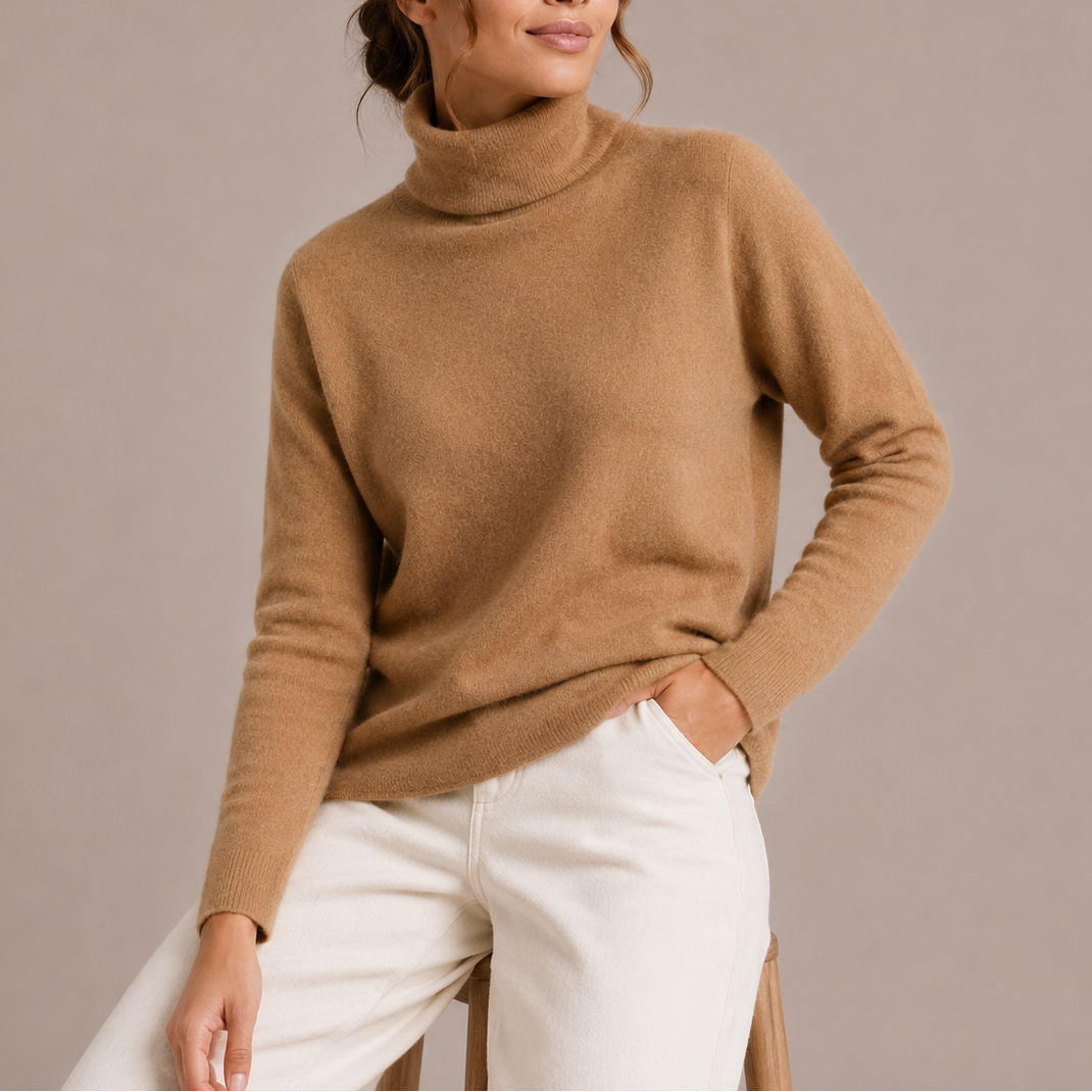 Ninette | Timeless Turtleneck Knitted Jumper for Women
