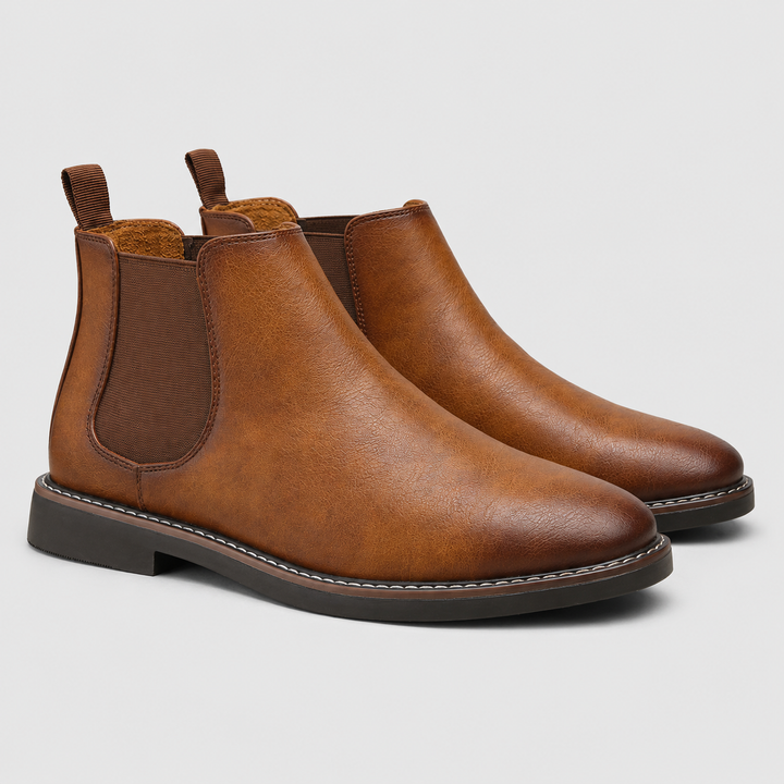 Haskell | Classic Leather Chelsea Ankle Boots