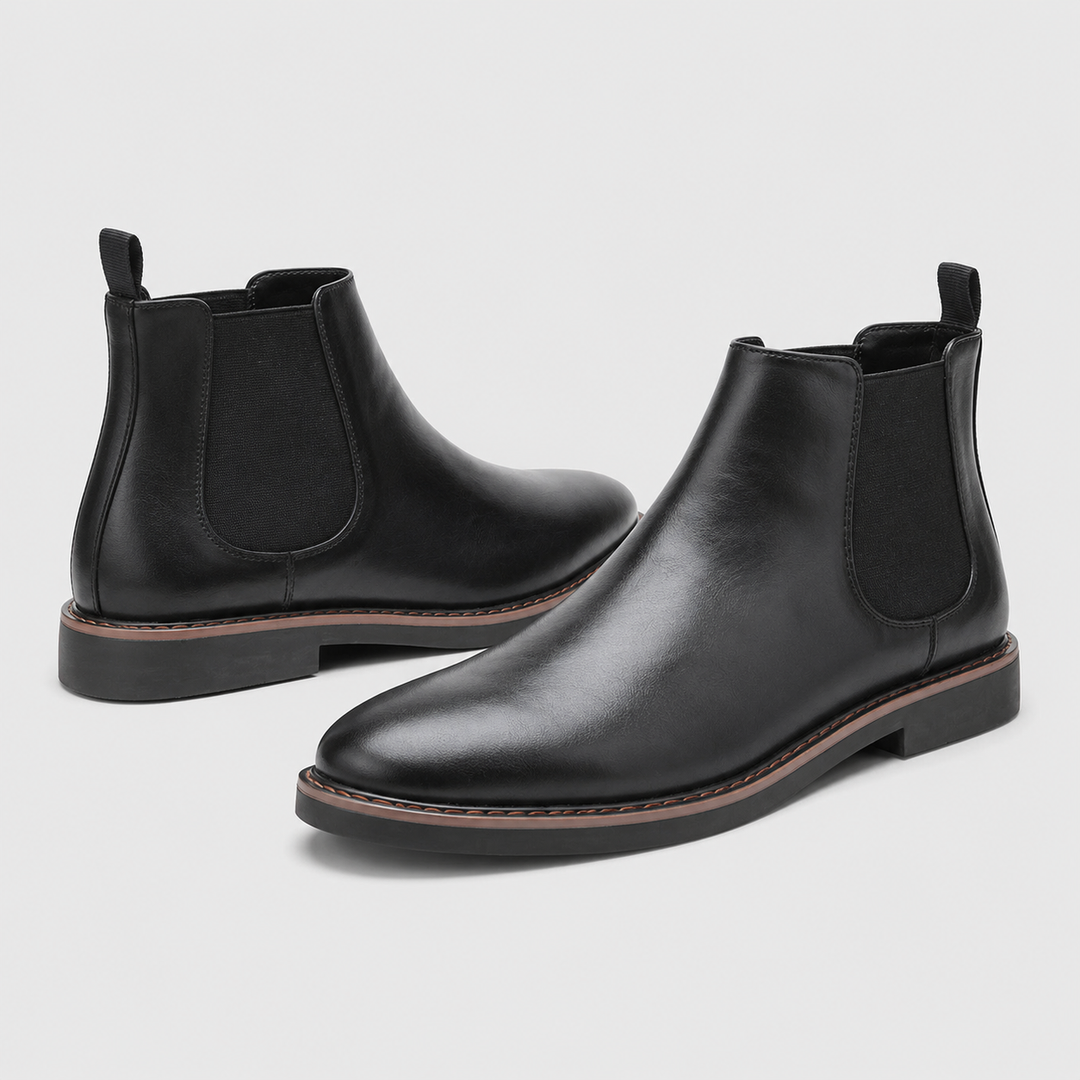 Haskell | Classic Leather Chelsea Ankle Boots