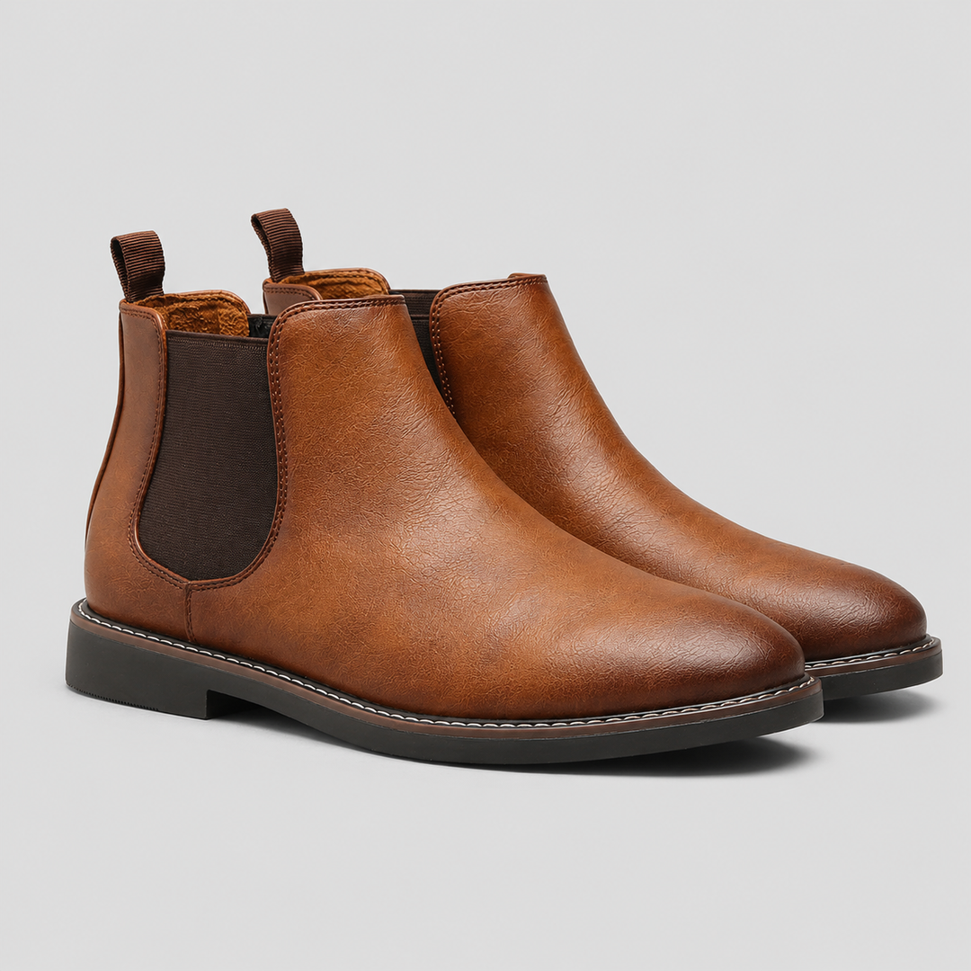 Haskell | Classic Leather Chelsea Ankle Boots