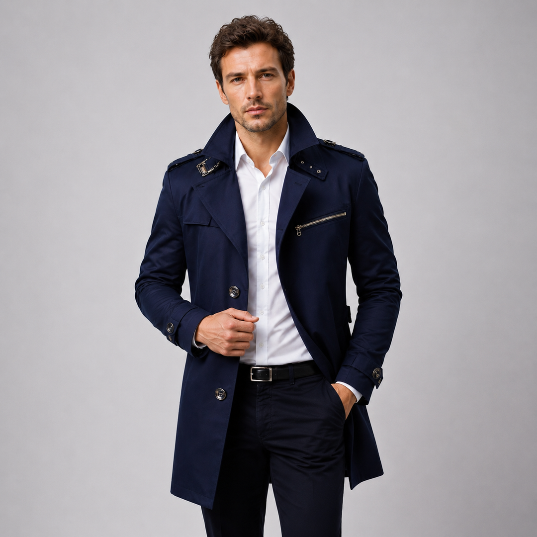 Tennyson | Elegant Trench Coat Belted Tailored