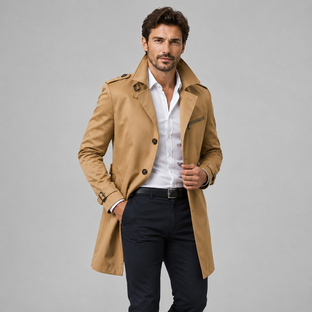 Tennyson | Elegant Trench Coat Belted Tailored