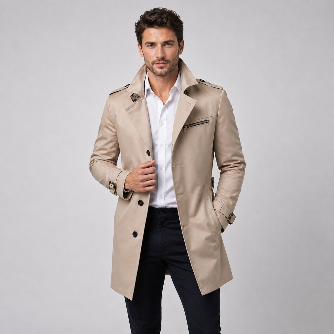 Tennyson | Elegant Trench Coat Belted Tailored