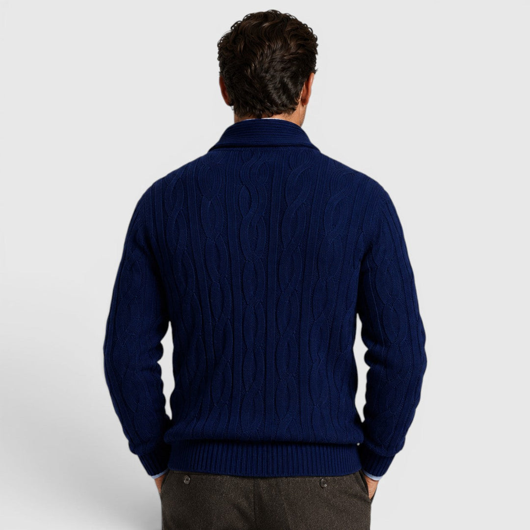Everett | Cozy Chenille Knit Cardigan for Men's Relaxed Layering