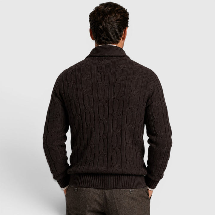 Everett | Cozy Chenille Knit Cardigan for Men's Relaxed Layering