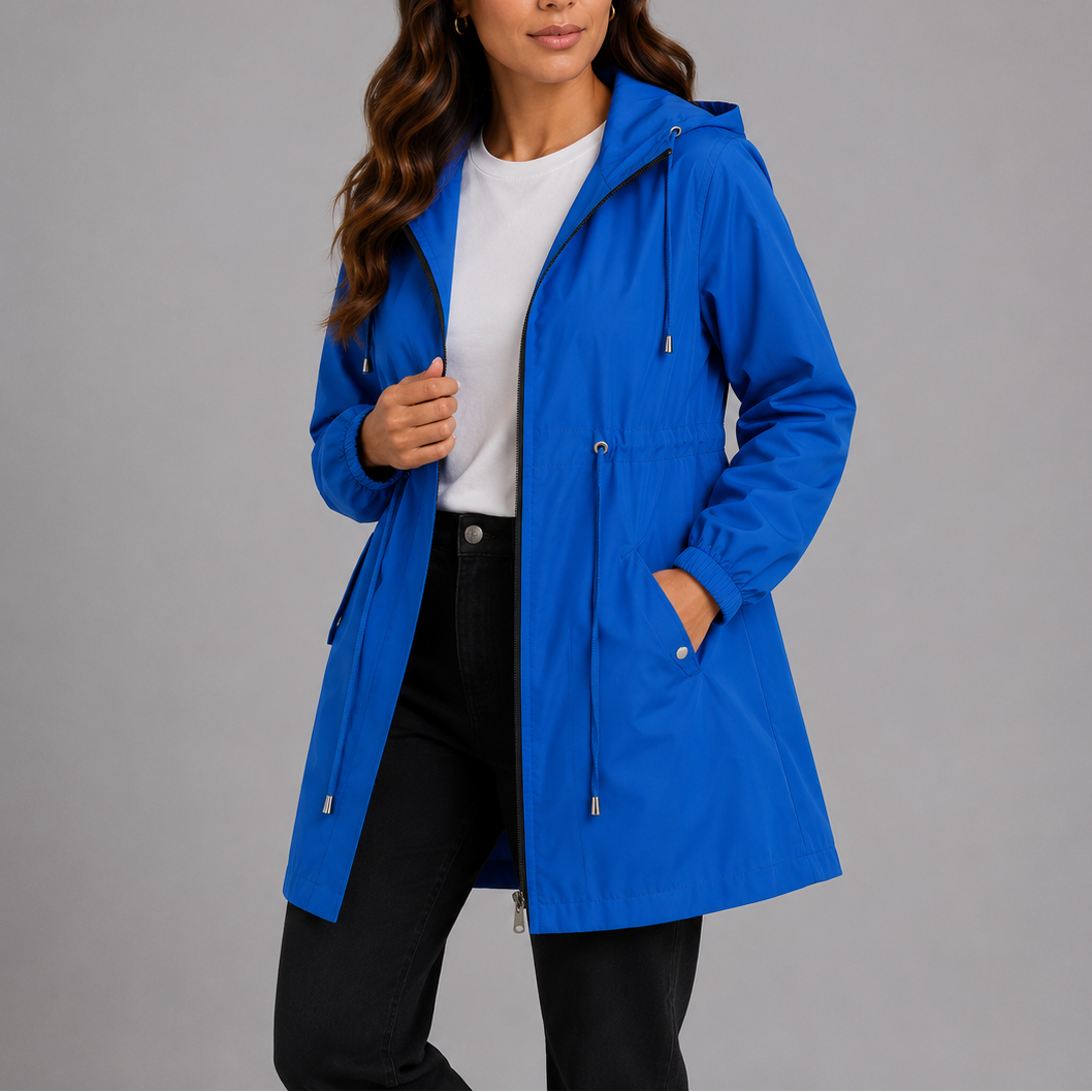 Freya | Practical Hooded Waterproof Raincoat for Women
