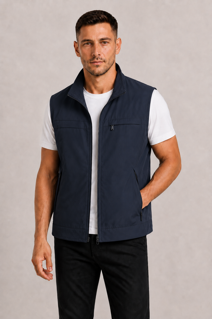 Jago | Practical Zip Bodywarmer with Pockets for Men
