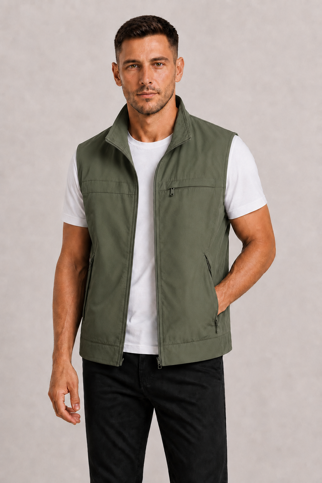 Jago | Practical Zip Bodywarmer with Pockets for Men