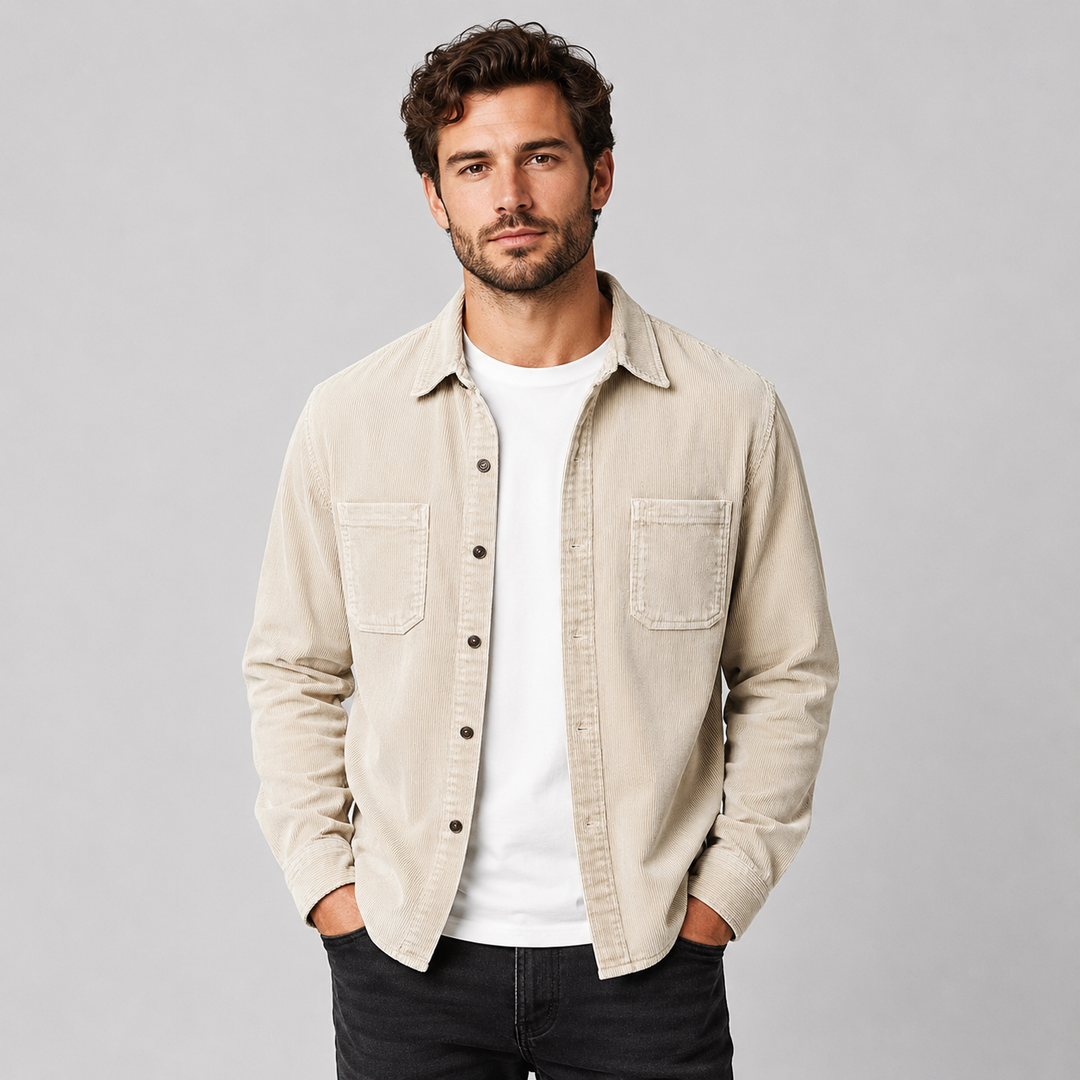 Stafford | Casual Corduroy Overshirt for Men