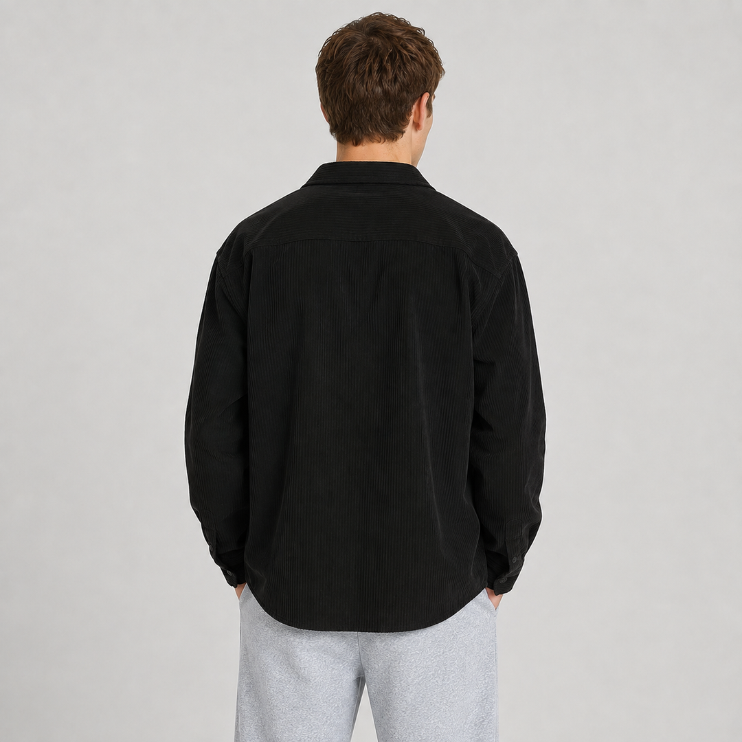 Kevin | Relaxed Notched Collar Overshirt Men