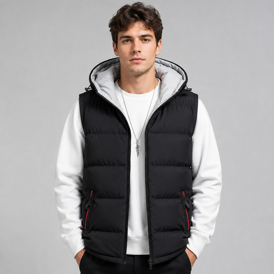 Riordan | Warm Hooded Bodywarmer for Men