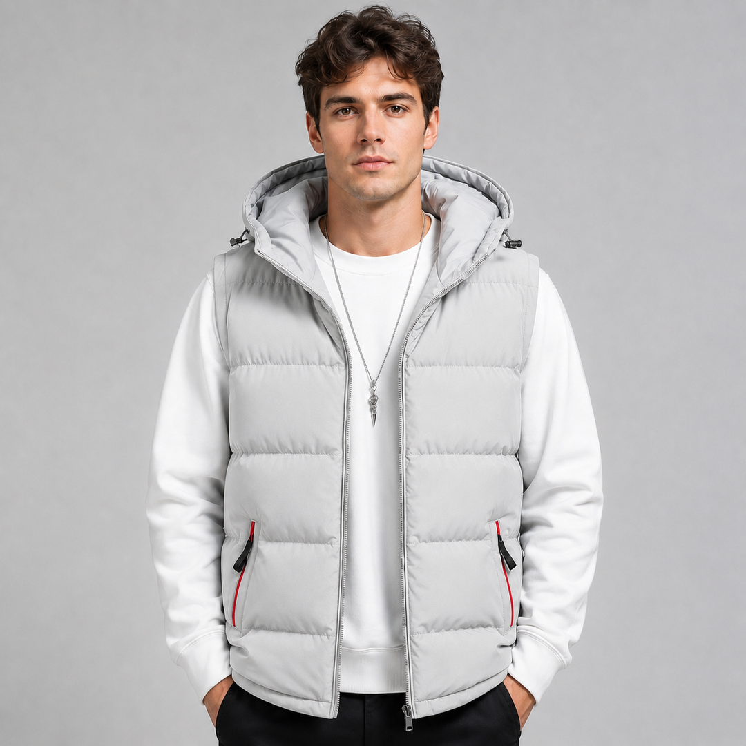 Kirby | Cosy Hooded Padded Gilet Bodywarmer